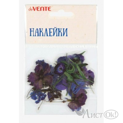 Наклейки Violet flowers ПВХ асс. пакет 8002223 deVente 