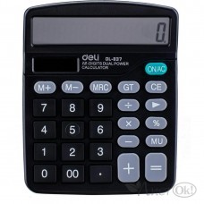 Калькулятор настольный 12-разр. черн. E837 DELI 