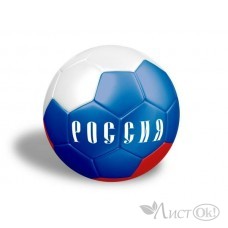 Мяч футбольный россия, пвх 1 слой, 5 р., камера рез., маш.обр. SC-1PVC300-RUS-3 