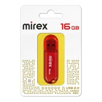Флешка USB память 16Gb Candy red ecopack 13600-FMUCAR16 Mirex 