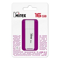 Флешка USB память 16Gb Line White 13600-FMULWH16 Mirex 