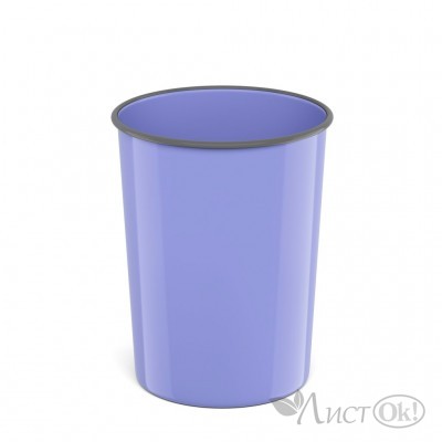 Корзина для бумаг литая пластиковая Pastel, 13.5л, фиолетовая 58456 ERICH KRAUSE 