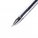 Ручка гелевая 0.5 мм черная игольч. стерж. прозрач.корп, резиновый грип 