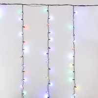 Гирлянда эл. Штора 200 л. LED 3.0м*2.0м черный провод. С регулятором. С вилкой 3024(5732) 