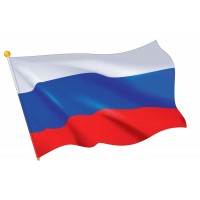 Плакат-вырубка А3 Российский флаг (Уф-лак) Ф-14830 Сфера 