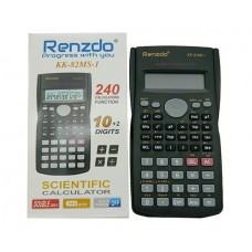 Калькулятор инженерный, 12-разрядный, 16х8х1см, с крышкой, черный, в к/кор KK-82MS-1 Renzdo 
