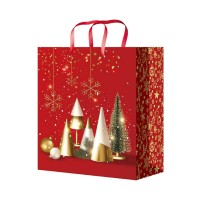 Пакет подарочный бумага 18*23*10 см 