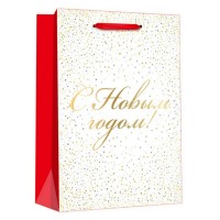 Пакет подарочный бумага 18*10*23 см 