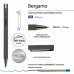 Ручка подарочная в футляре 0.7 мм синяя BERGAMO, автомат, серый мет. корпус 20-0246/04 BrunoVisconti 