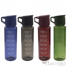Бутылка для воды 620 мл, универсальная, пластик, ассорти AL10476 Alingar 