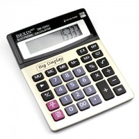 Калькулятор настольный 12-разр.190*145*18 мм, двойное питание, металлик, 
