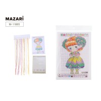 Набор для вышивания крестом 20 х 29 см, в ассорт. 10 диз. M-11885 MAZARI 