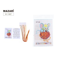 Набор для вышивания крестом 14 х 20 см, в ассорт. 10 диз. M-11887 MAZARI Набор для вышивания крестом 14 х 20 см, в ассорт. 10 диз. M-11887 MAZARI