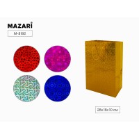 Пакет подарочный бумага 28*18*10 см Голография M-8192 MAZARI Пакет подарочный бумага 28*18*10 см Голография M-8192 MAZARI