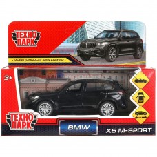 Машинка инерц. металл. BMW X5 M-SPORT 12 см, двери, багаж, черн, кор. X5-12-BK ТехноПарк 