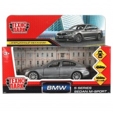 Машинка инерц. металл. BMW 5-ER SEDAN M-SPORT 12 см, двери, багаж, сер, кор. 5ER-12-GY ТехноПарк 