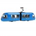 Трамвай инерц., металл, новый с гармошкой, 19 см, двери,  кор. SB-17-51-BL(NO IC)WB ТехноПарк 