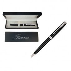 Ручка подарочная в футляре 0,7 мм, синие чернила, черный корпус, поворотный механизм 232052 FIORENZO 