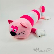 Игрушка мягкая Котик усатый полосатый 40 см (розовый) STORYLAND 