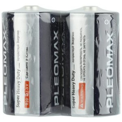 Батарейка R20 Pleomax б/б 2S (цена за спайку 2шт) PLEOR20 SAMSUNG 