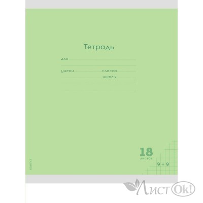 Тетрадь 18 л. клетка А5 