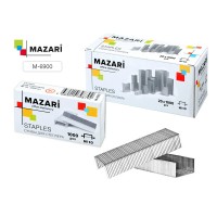 Скобы к степлеру №10, 1000шт., оцинкованные, картонная упаковка M-6900 MAZARI 
