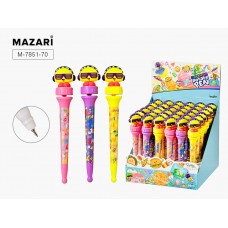 Ручка-игрушка 0.7 мм синяя DJ  CARTOON ROTATE M-7851-70 MAZARI 