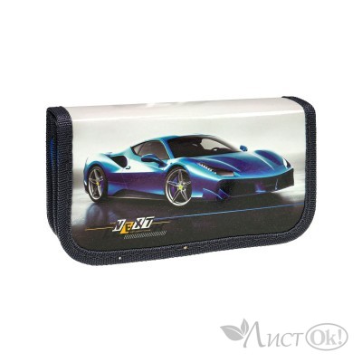 Пенал 2-секционный большой СИНЯЯ МАШИНА 190х105, ламинированный картон Profit ПН-1730 Проф-Пресс 