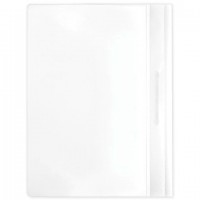 Папка-скоросш. А4 прозр.верх, пластик, 130/180мкм белый VP-200 (ПС-200/228676) БИЗНЕС ЦЭНТР 
