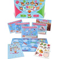 Игра настольная КВЕСТ по поиску подарка с наклейками Игра настольная КВЕСТ по поиску подарка с наклейками