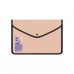 Папка-конверт с кнопкой А4 пласт.Matt Manga, обшитая, с текстильной вставкой, непрозра 61165 ERICH KRAUSE 