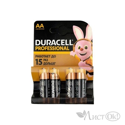 Батарейка LR06 Duracell 4хBL цена за 4 шт. в опп АА 