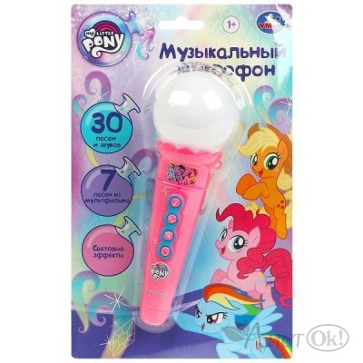 Микрофон Мой маленький Пони 30 песен,звуков.блист.бат. HT569-R12 Умка 