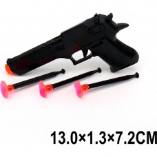 Пистолет 13см со стрелами на присосках YX014 в пакете 2391666 Tongde 