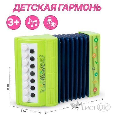 Игрушка Гармонь 18*5,5*14см 2021 в коробке 2067589 Tongde 