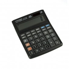 Калькулятор настольный 14 разрядов, 195*155*9 мм, двойное питание, черный, батарея в комплекте AL6964 Alingar 