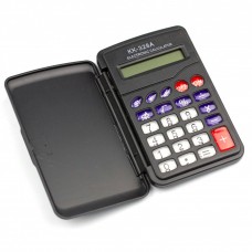 Калькулятор 8 разрядов, 100*56*10 мм, черный, (