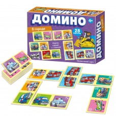 Домино «В городе» 28 карточек , 4518 Русский стиль 