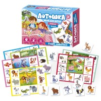 Игра настольная Лотошка «В мире животных» 4524 Русский стиль 