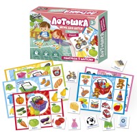 Игра настольная Лотошка «Поиграем в магазин» 4525 Русский стиль 