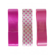 Набор декоративных лент для оформления подарков В розовых оттенках, 1х13х9,5 см. БЛ-0394 