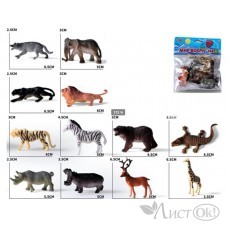 Игрушка Животные в наборе (12 шт.) 16,5х20см, в пакете И-5632 