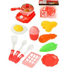 Набор посуды, цвет микс (13 предметов) пластик, 25х24см, в пакете 2352625 Рыжий кот 
