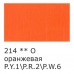 Краска акрил. 75 мл. матовая Studio, VAAM -75, 214 Оранжевый 