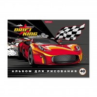Альбом для рис. 40л. А4. на клею Drift King. 53179 ERICH KRAUSE 