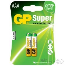 Батарейка LR03 GP Super G-Tech 2xBL цена за упа 2шт 24AA21-2CRSBC2 