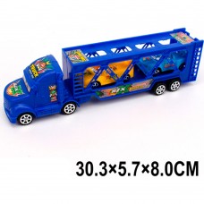 Игрушка инерционная Трейлер 30см с машинками 2ШТ. HF666-14 в пакете 2406303 Tongde 