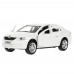 Машинка инерц. металл. SKODA OCTAVIA 12 см, двери, багаж, белый  кор. 369132 Технопарк 