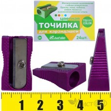 Точилка металл. цветная одинарная, цв.к/к TS111 COLOR J.Otten 