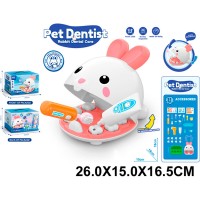 Игровой набор Ветеринар 31дет. на бат. 8083CB в коробке, Стоматолог со световыми эффектами 2823576 Tongde 